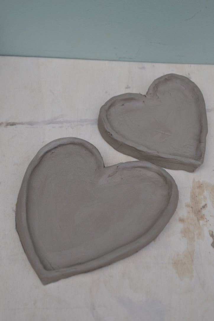 Sip & Shape: Pair of Heart Trinket Dishes| Wednesday 11th February