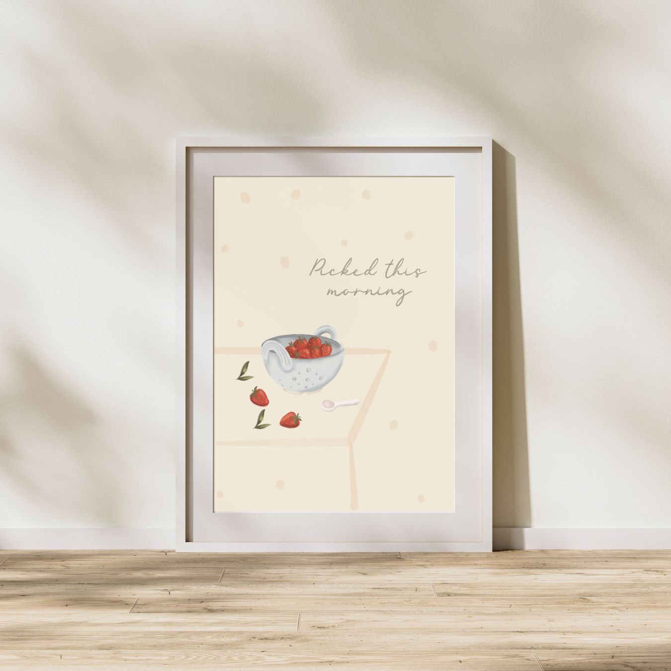 'Picked this morning' Unframed Print
