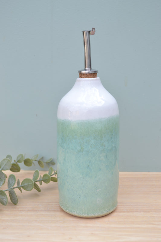 Oil Bottle- Apple Blossom and White