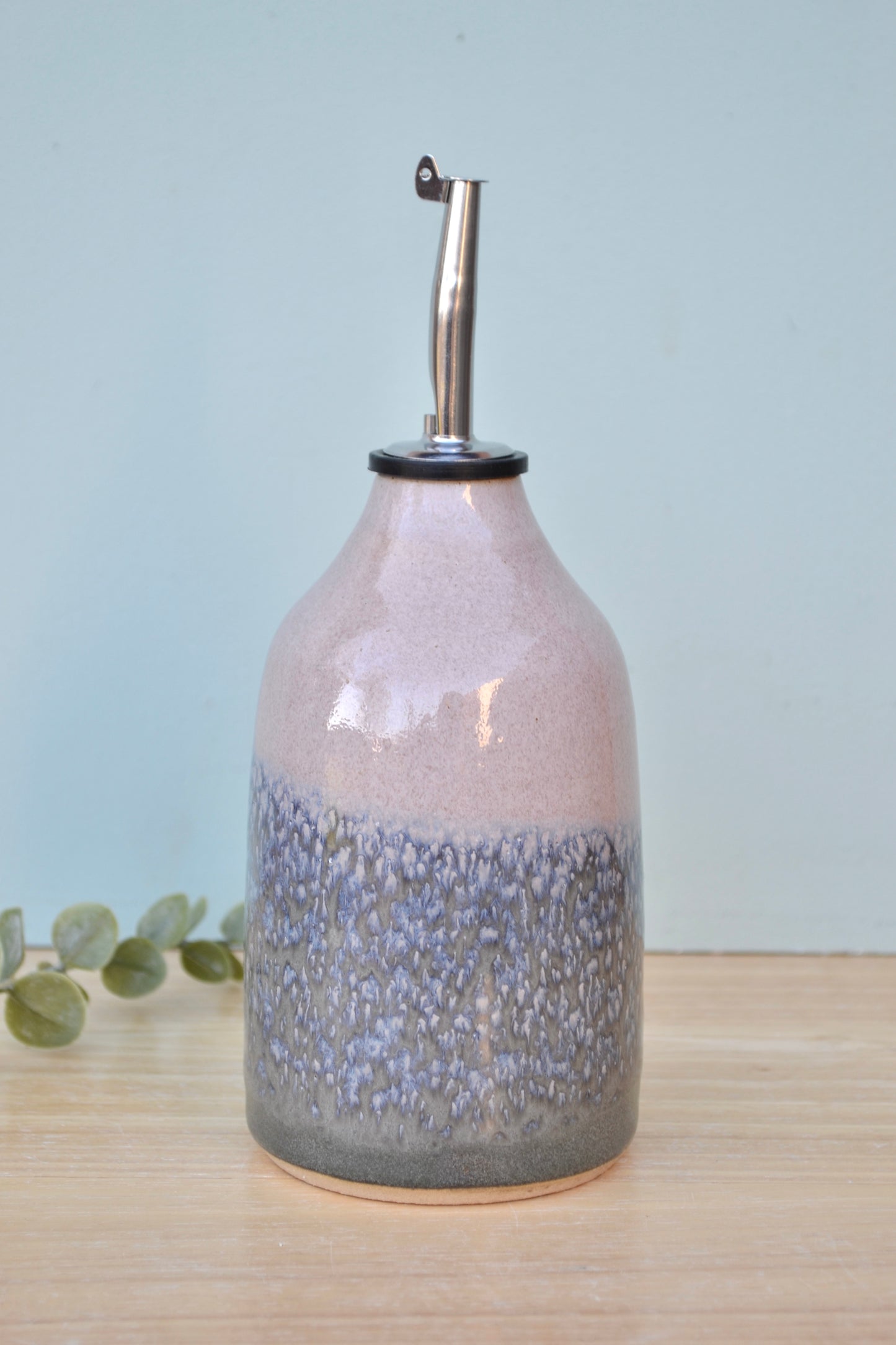 Oil Bottle small- Charcoal and Pink