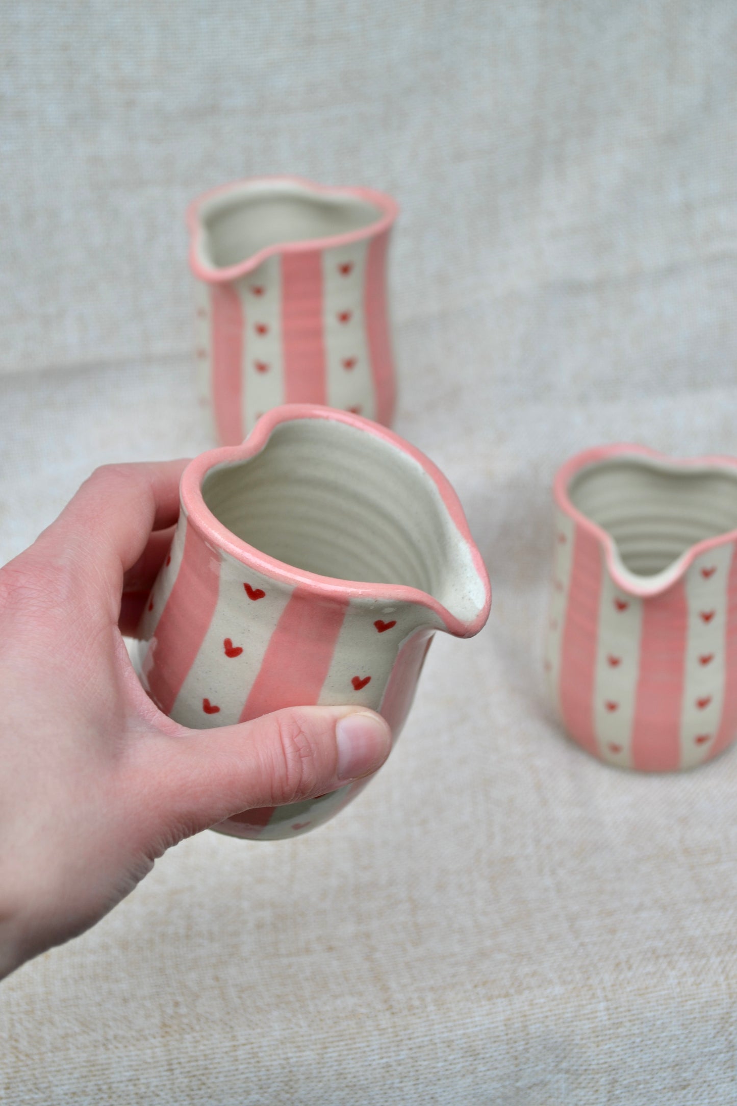 *Pre-Order* Milk Jug- Valentines stripe