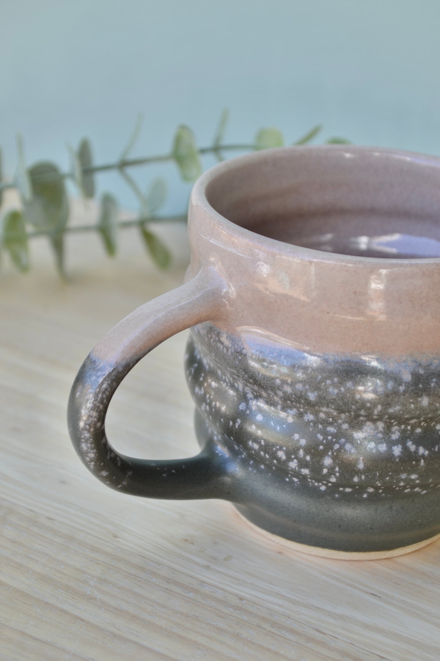 Spiral mug- Charcoal Blush
