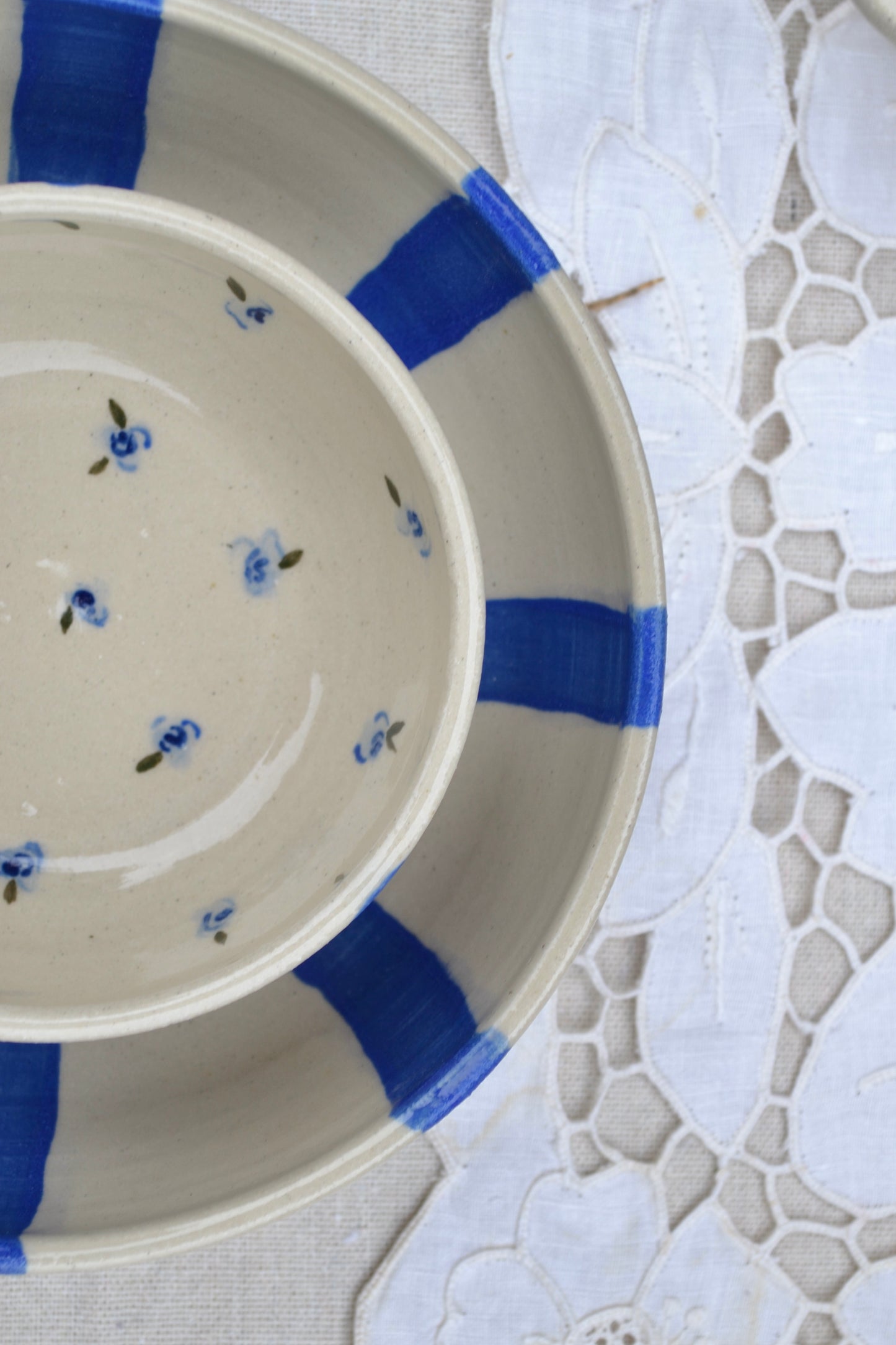 Dipping Bowl- Blue Floral