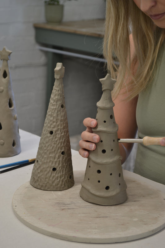 Hand Built Christmas Tree Tea Light Workshop | Friday 6th November