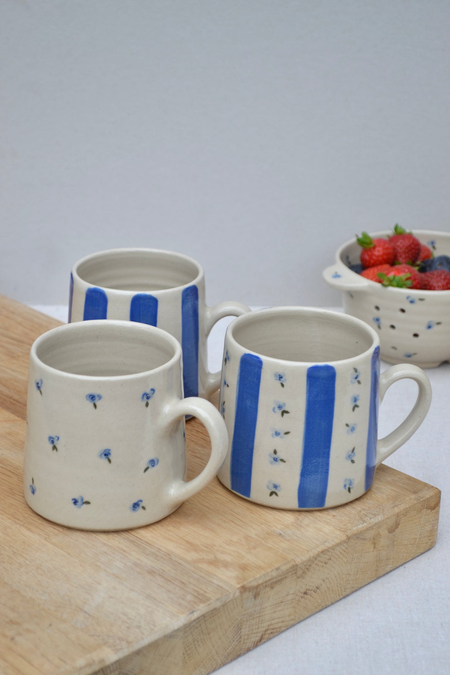 Large Mug- Blue Stripe