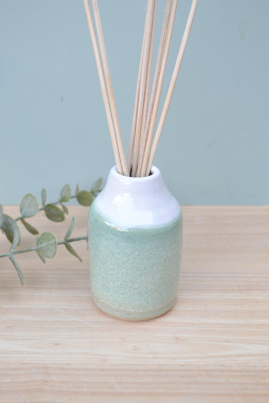 Diffuser Vase- Apple Blossom and White