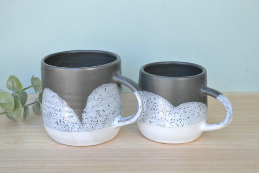 Mug- Charcoal and White