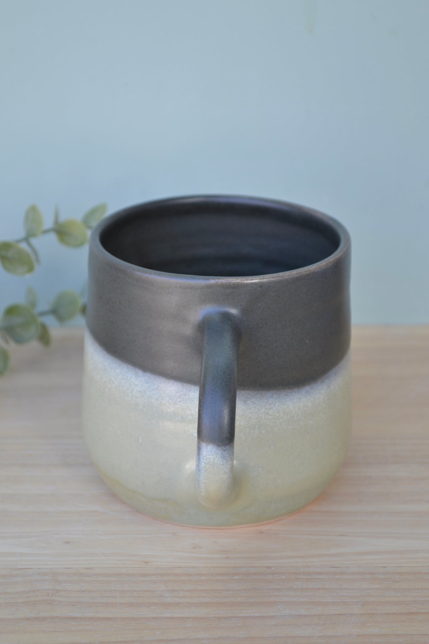 Mug- Charcoal and Apple Blossom