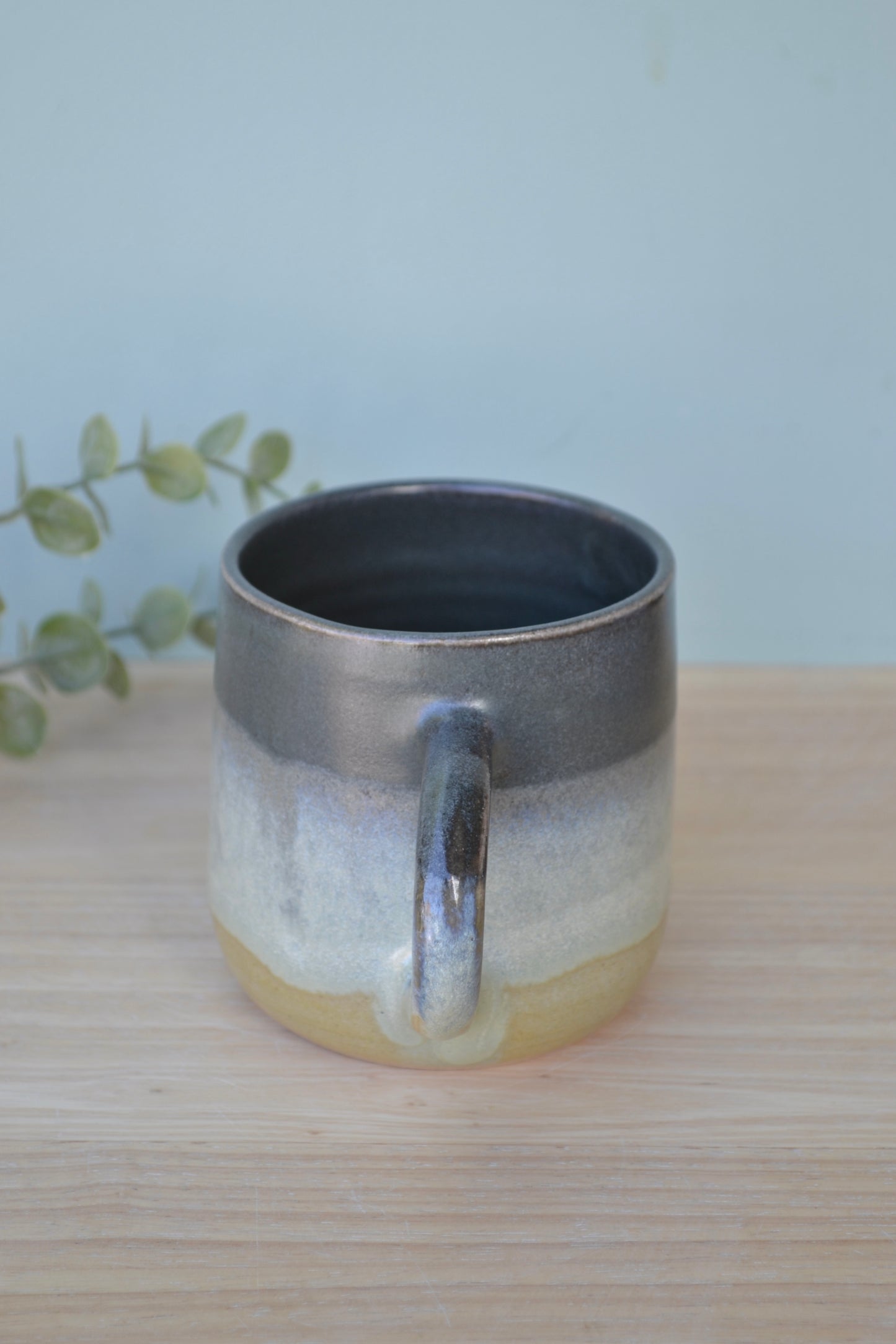 Mug- Charcoal and Apple Blossom