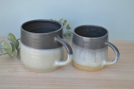 Mug- Charcoal and Apple Blossom