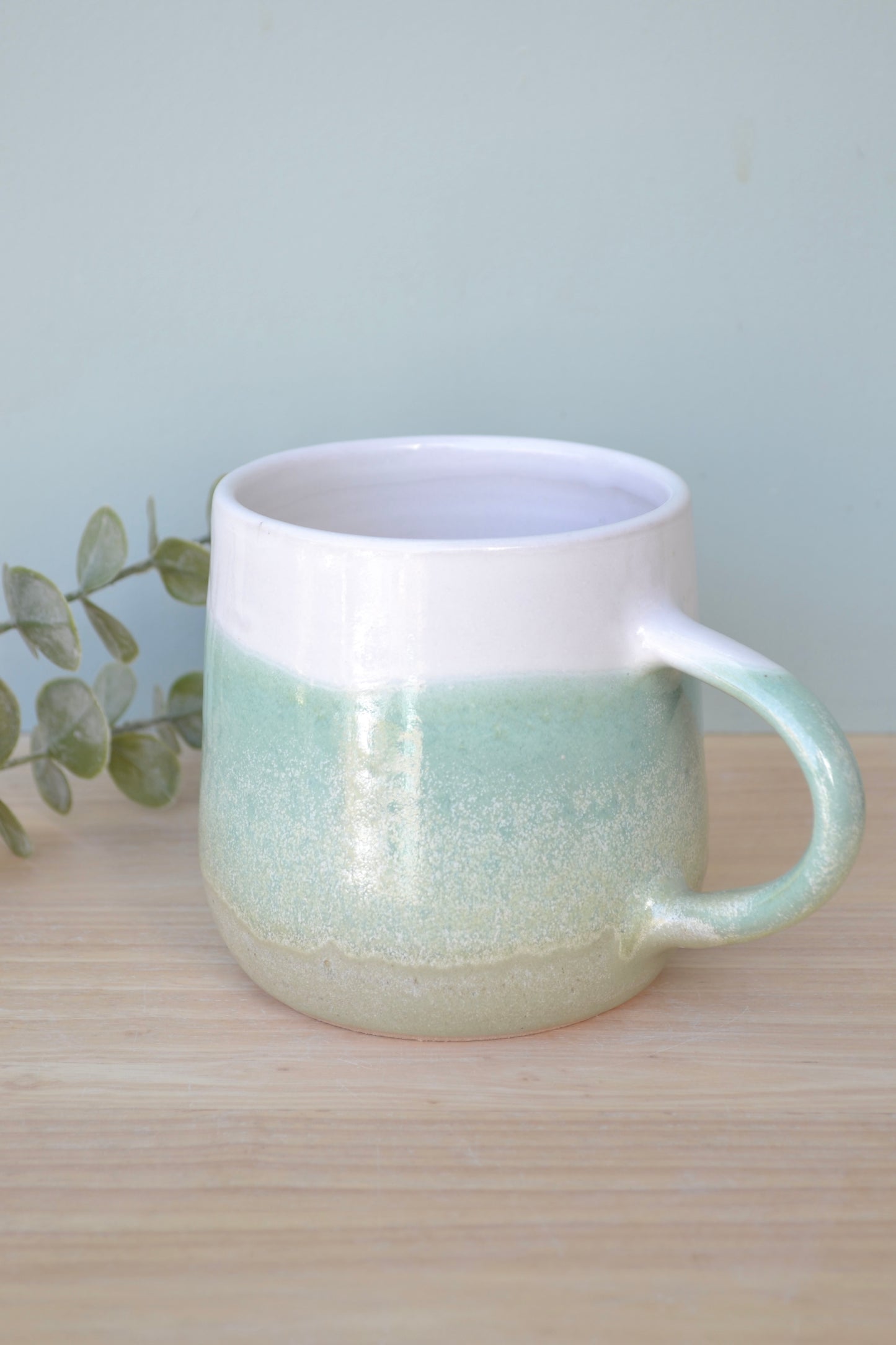 Mug- Apple Blossom and White