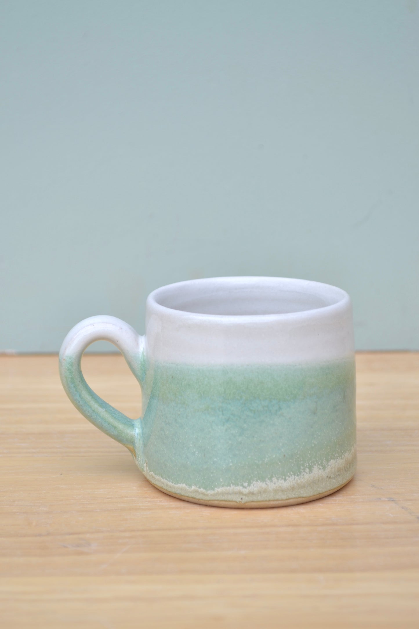Espresso Cup- Apple Blossom and White