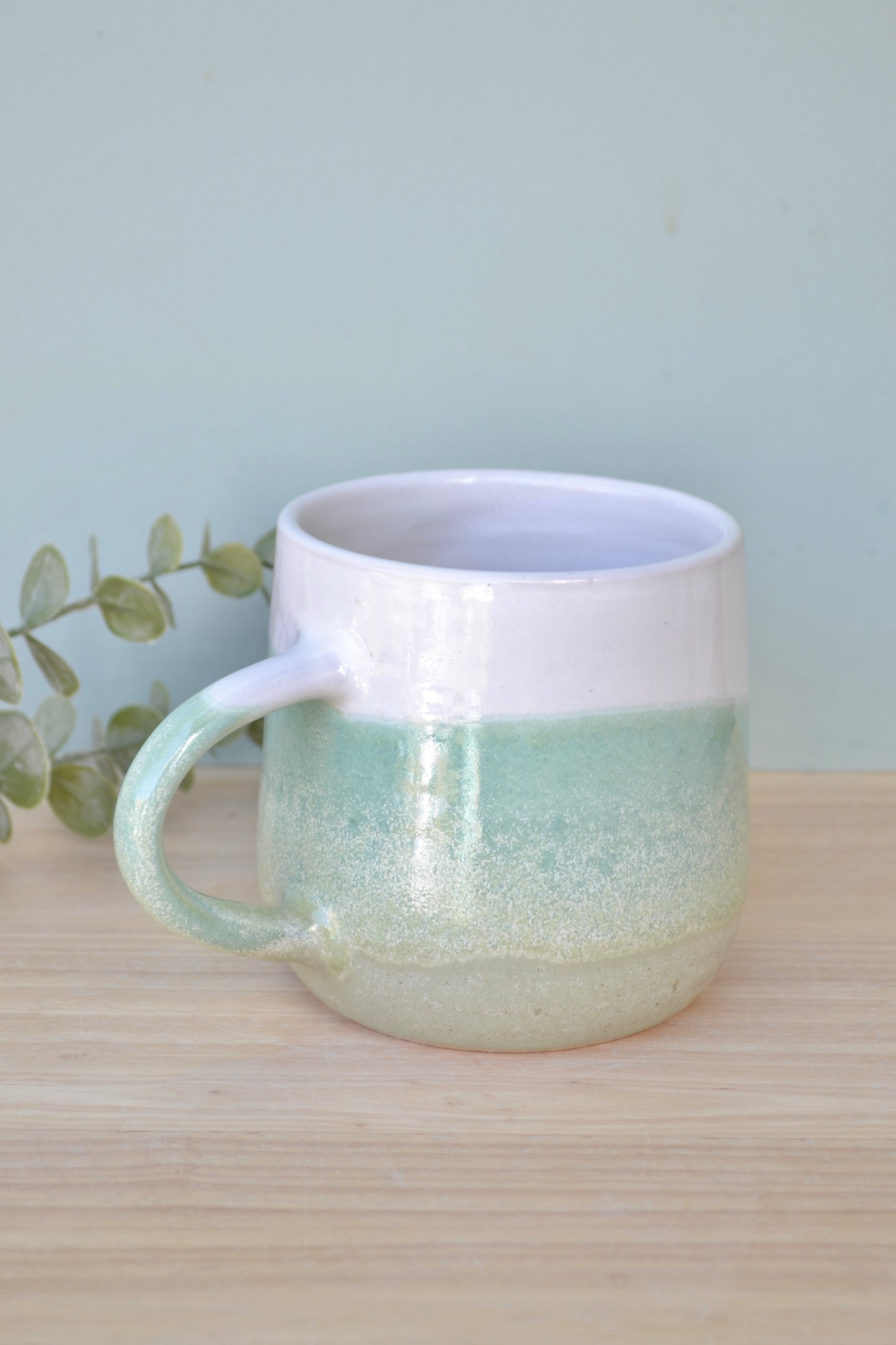 Mug- Apple Blossom and White