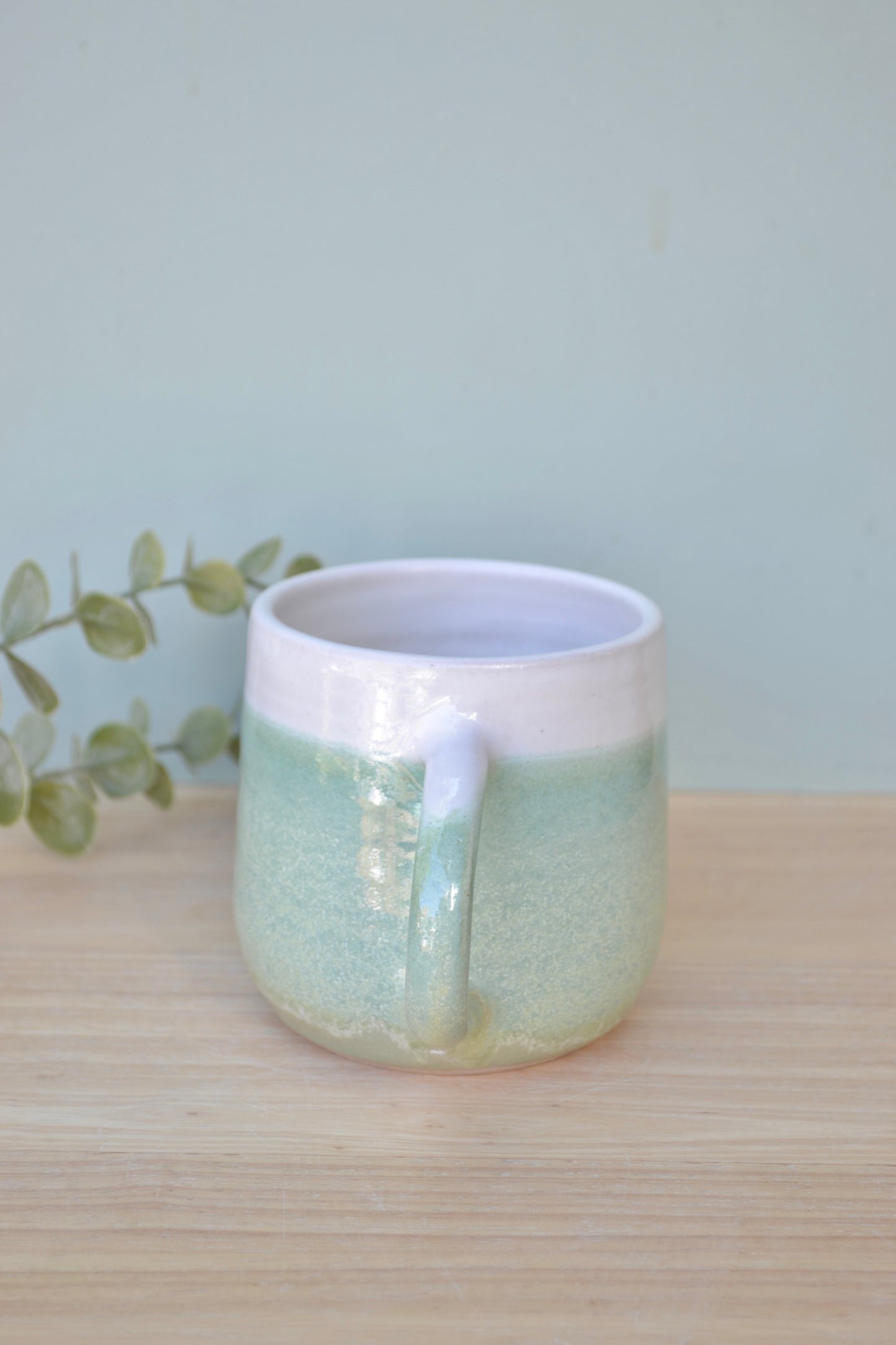 Mug- Apple Blossom and White