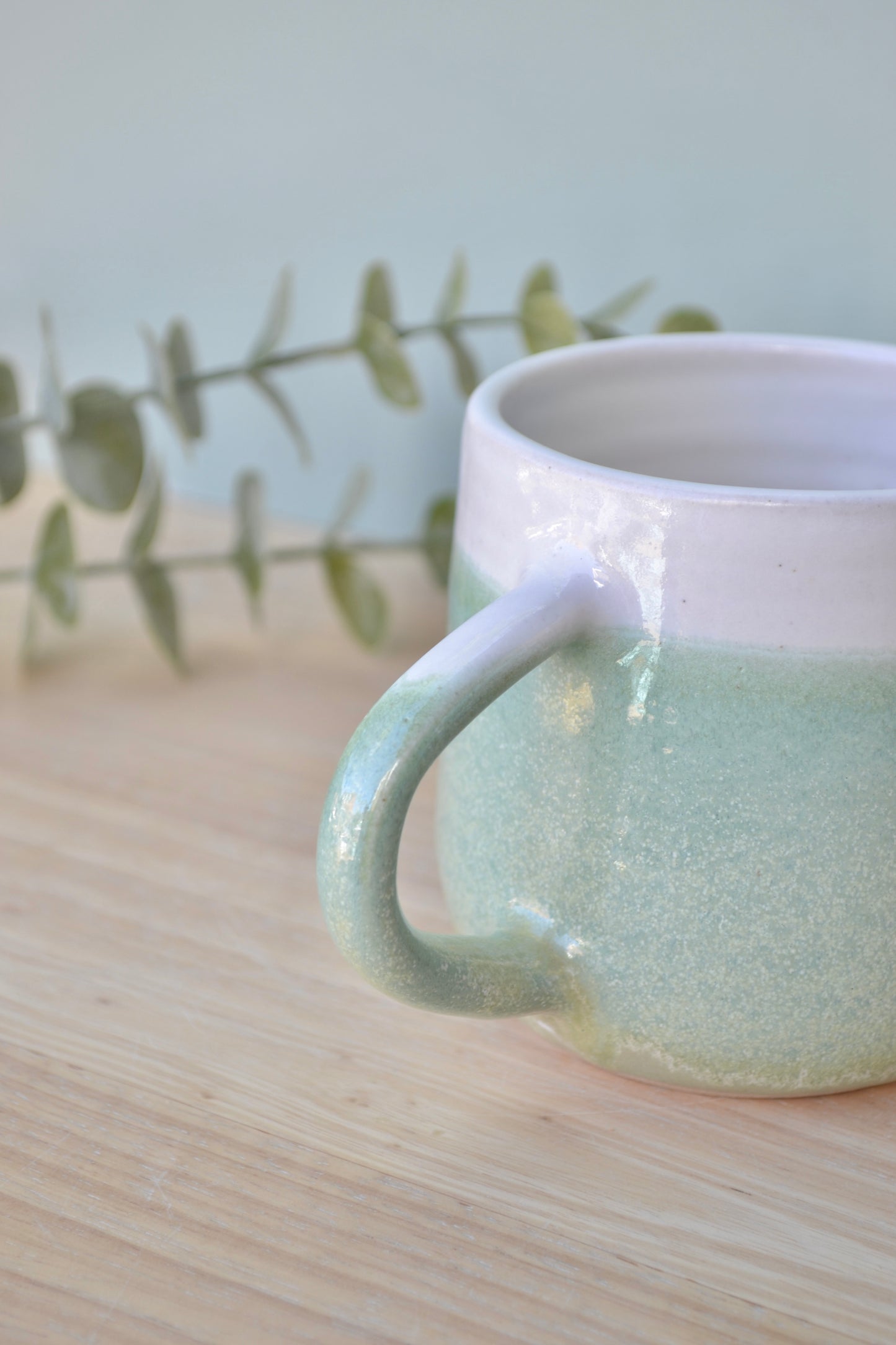 Mug- Apple Blossom and White