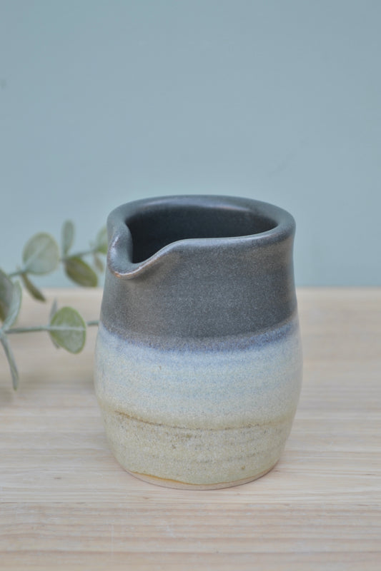 Milk Jug- Charcoal and Apple Blossom