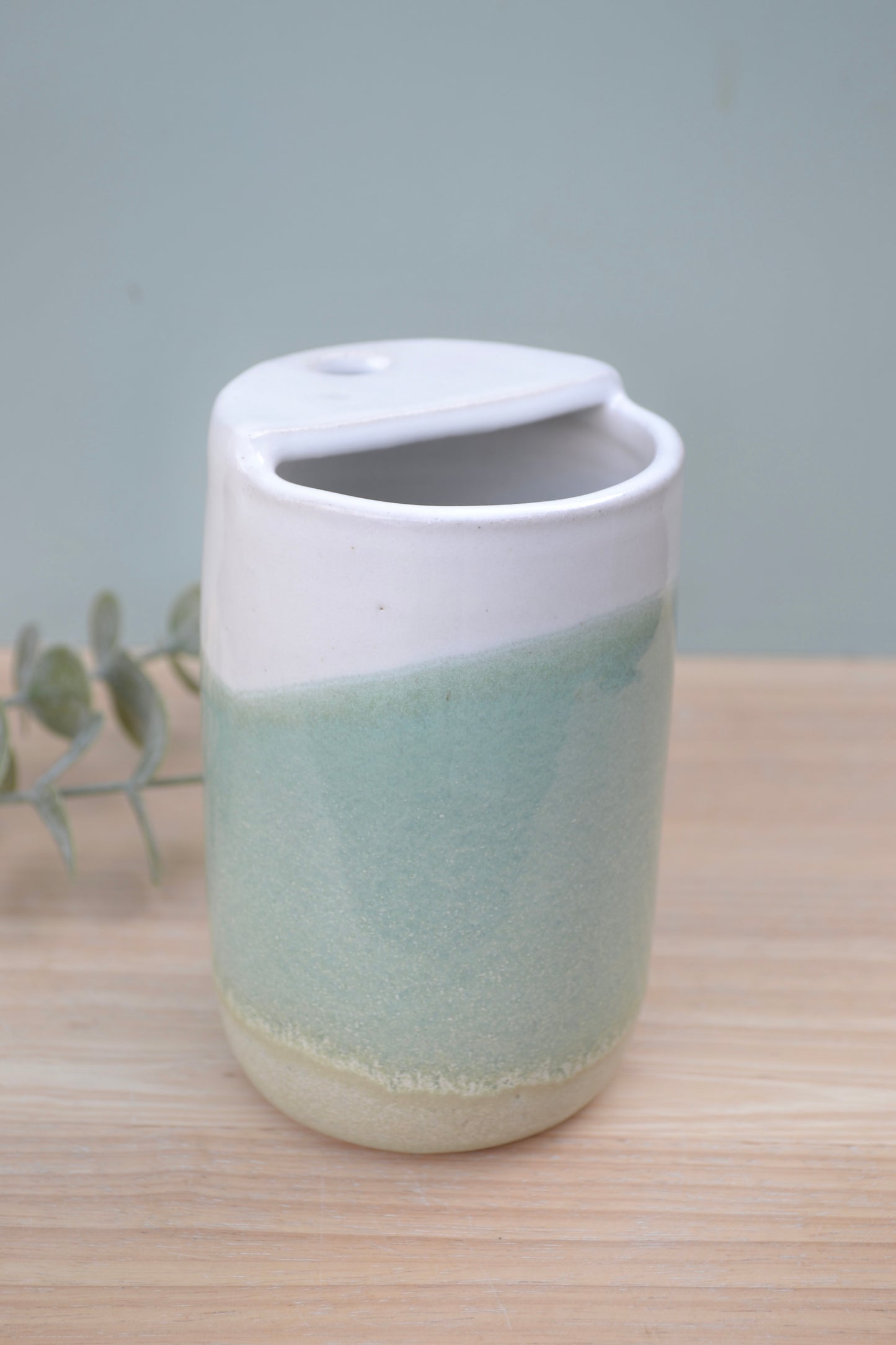 Travel Cup- Apple Blossom and White