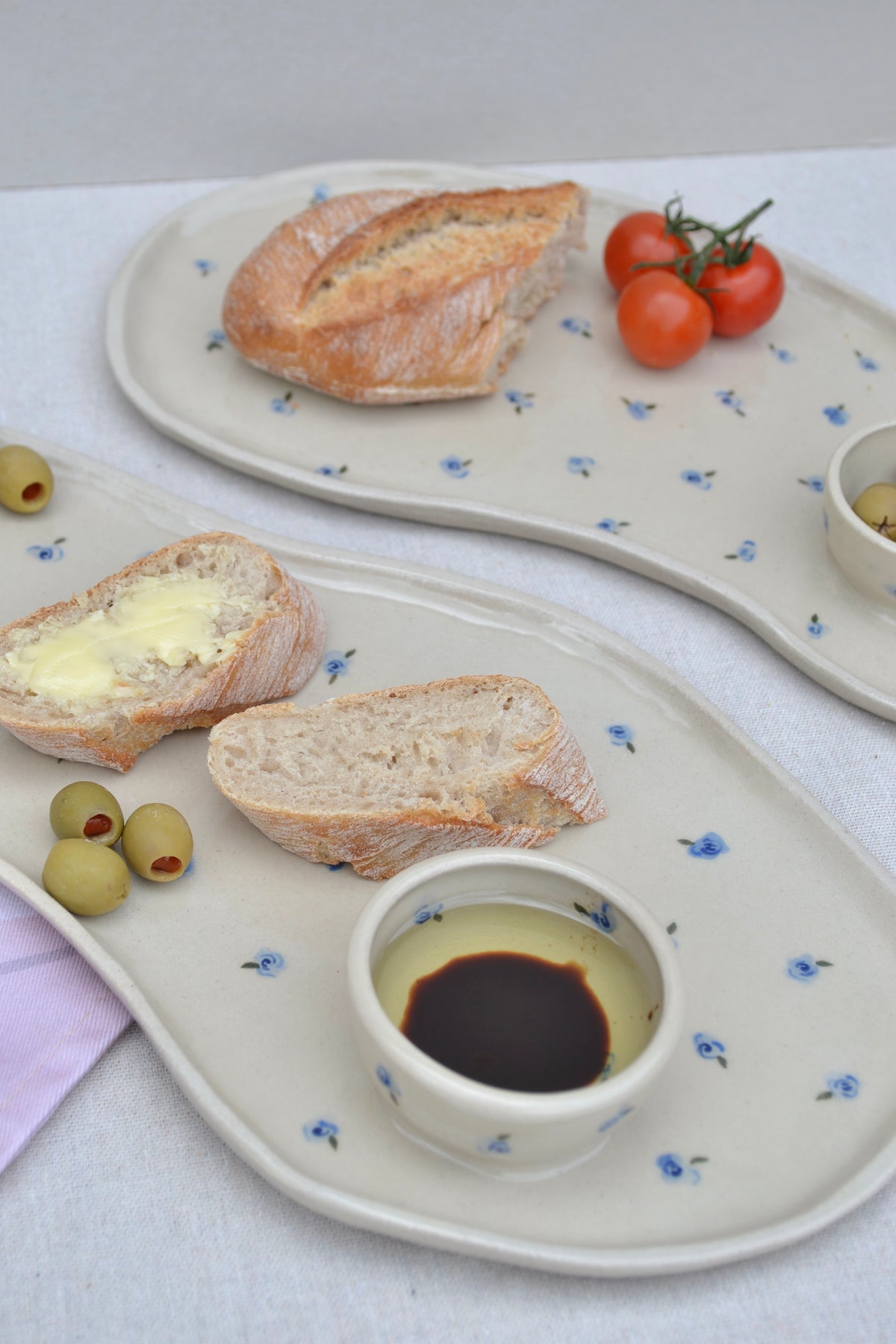 Serving Platter- Blue Floral
