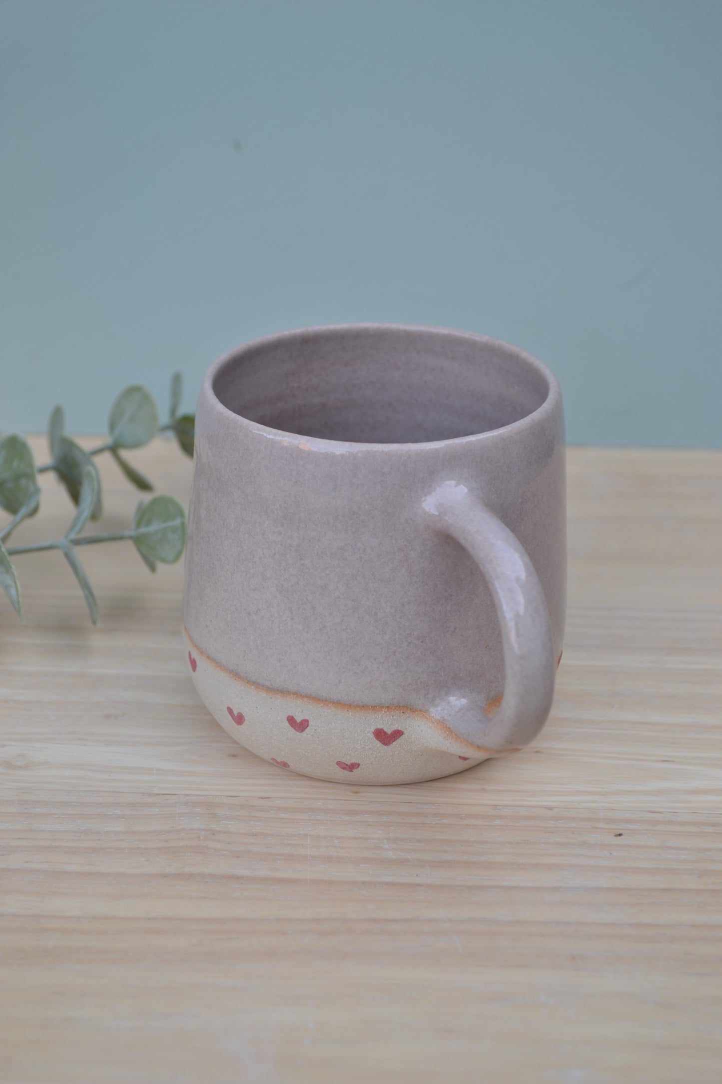 Heart mug- Dusty Pink