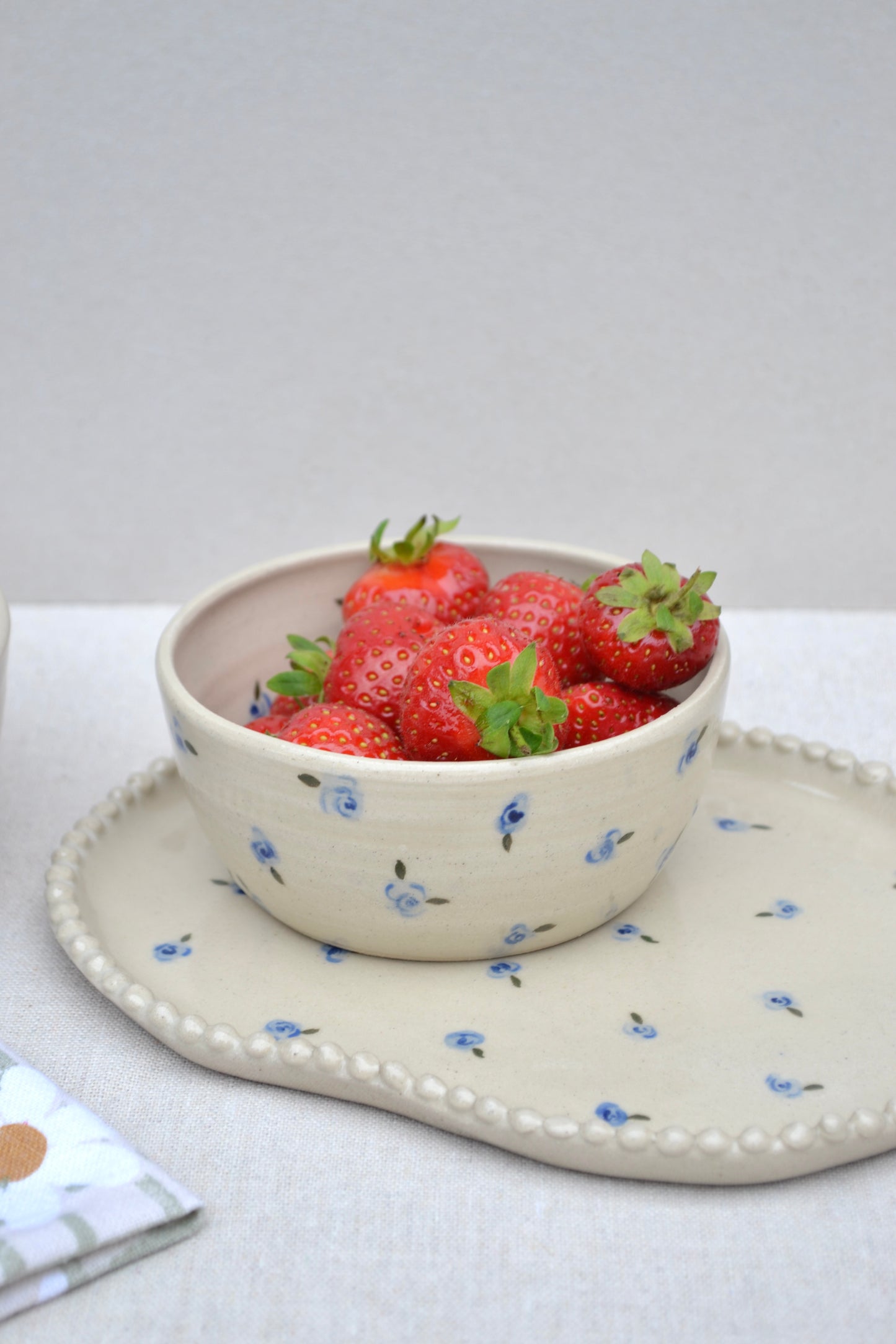 Small Plate- Blue Floral