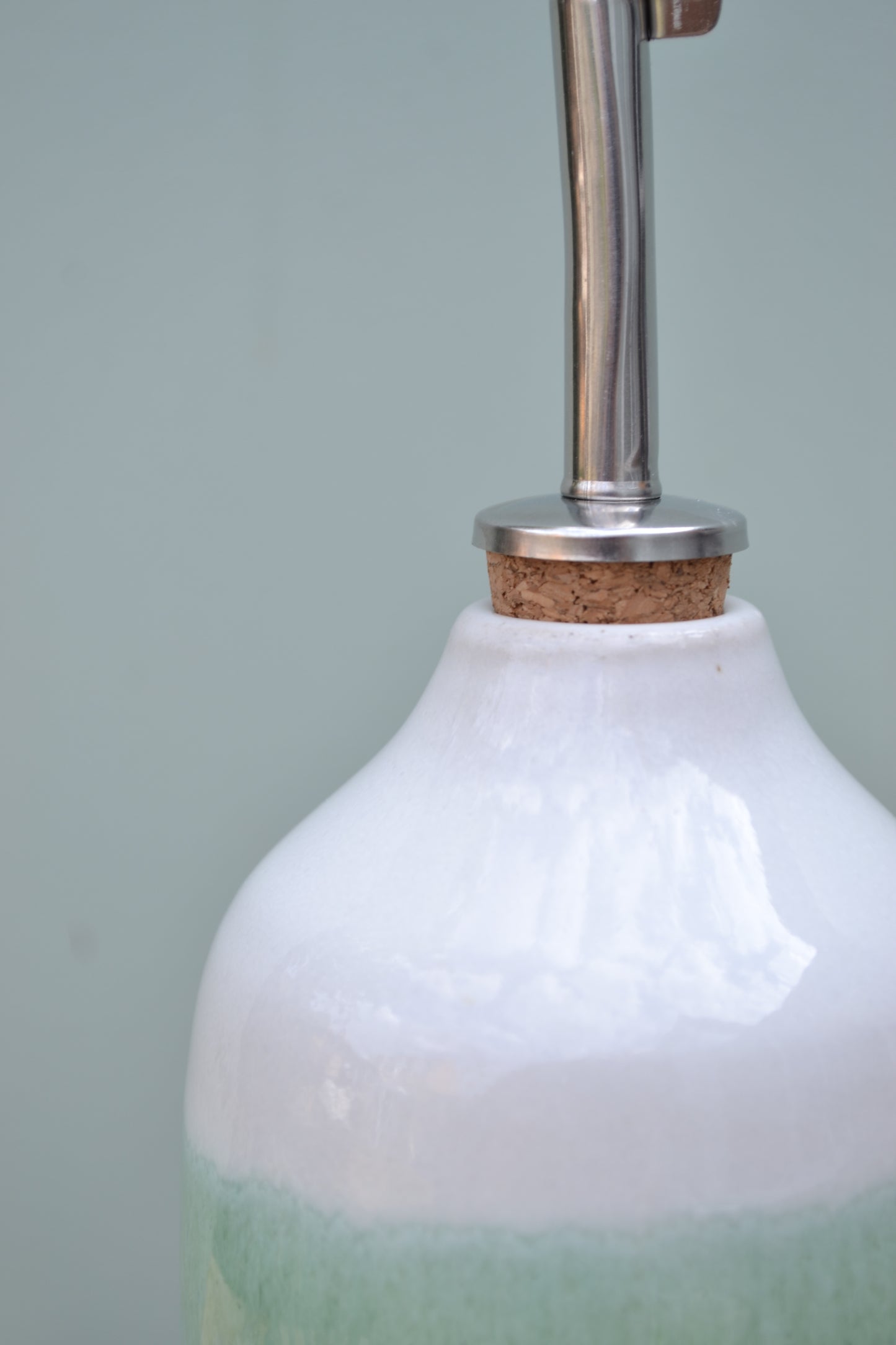 Oil Bottle- Apple Blossom and White