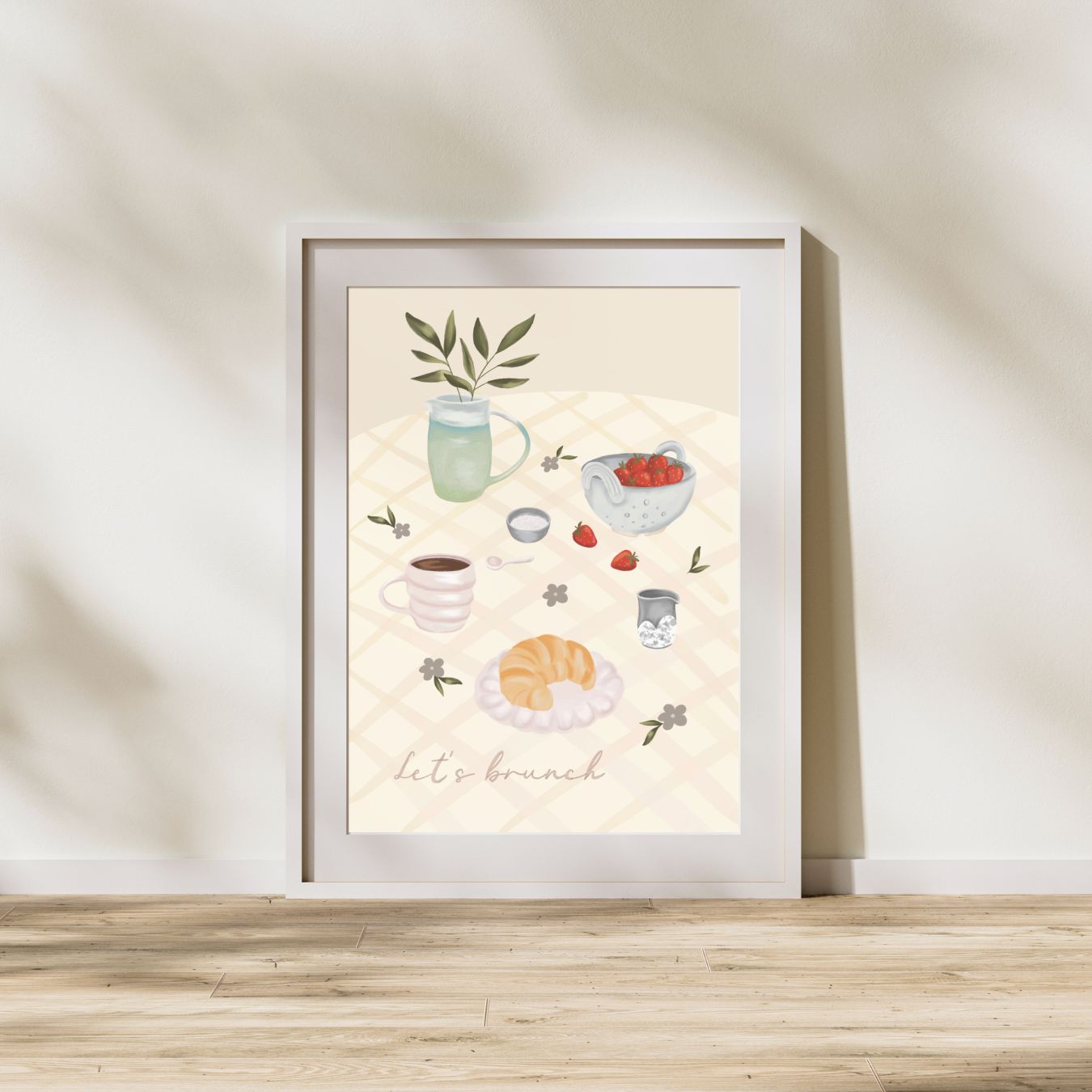 'Let's Brunch' Unframed Print