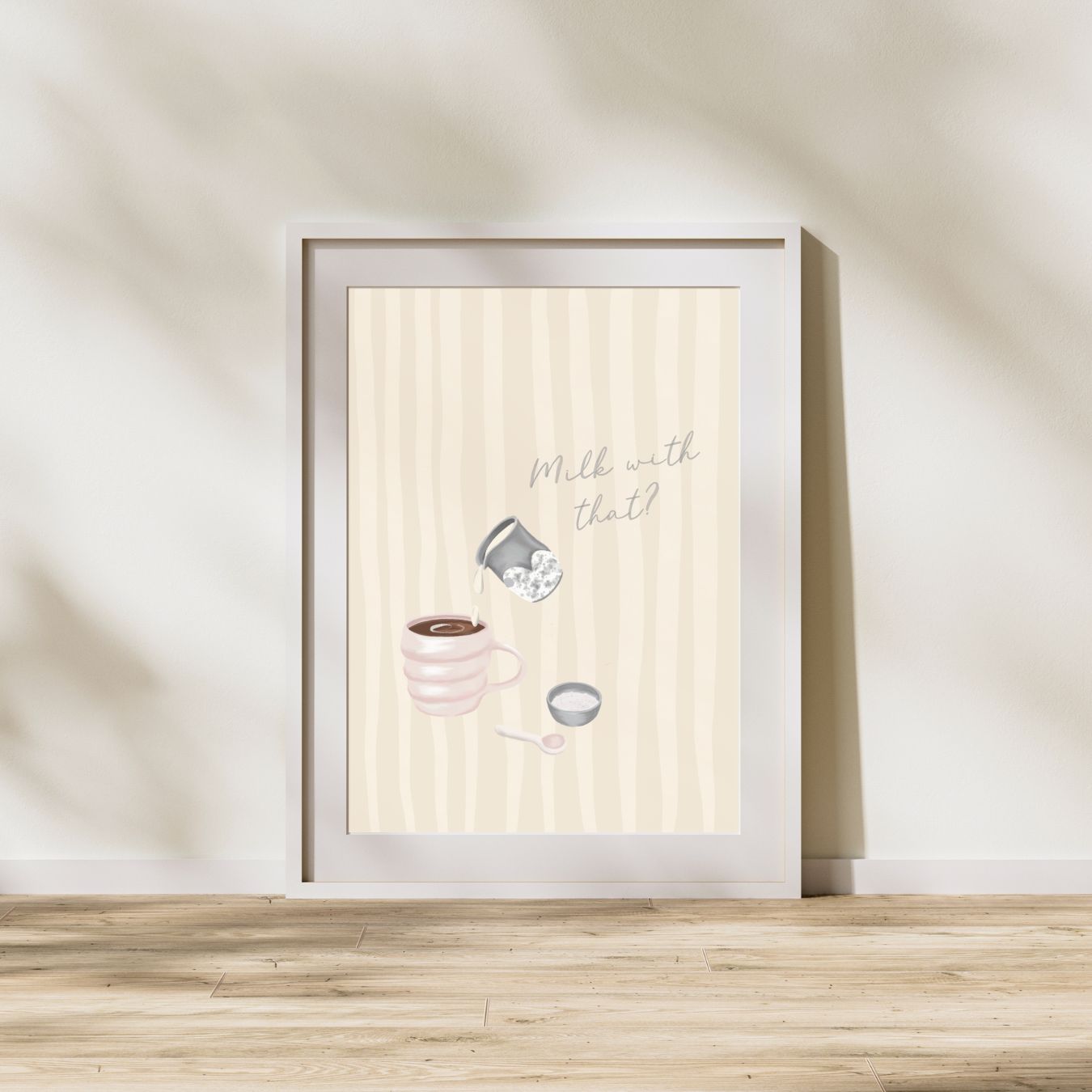 'Milk with that?' Unframed Print