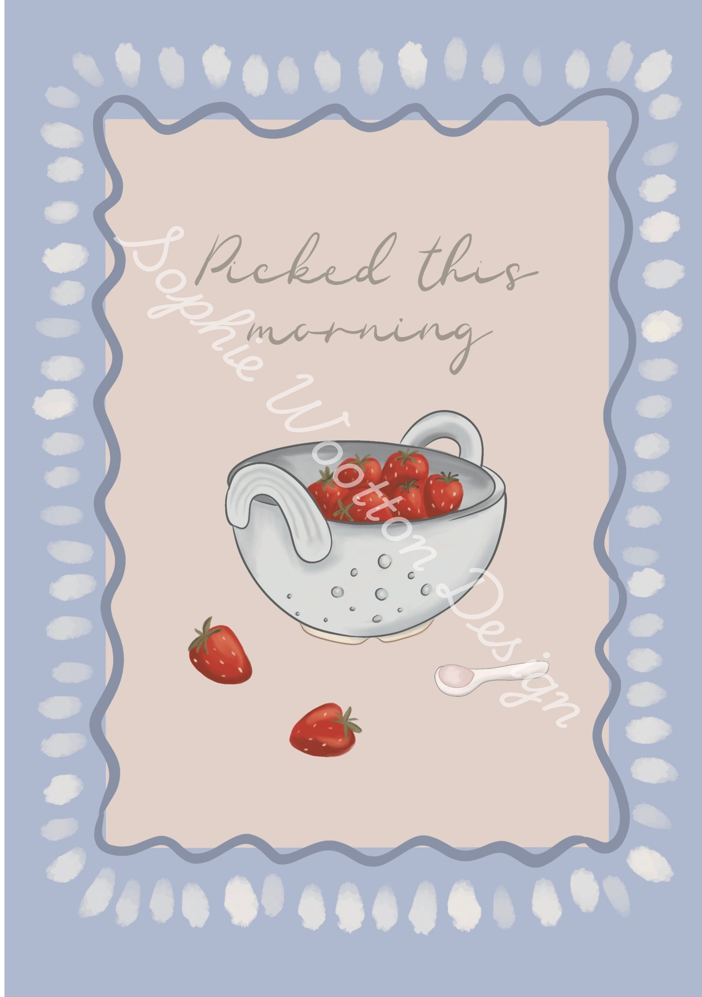 'Picked this morning' Unframed Print