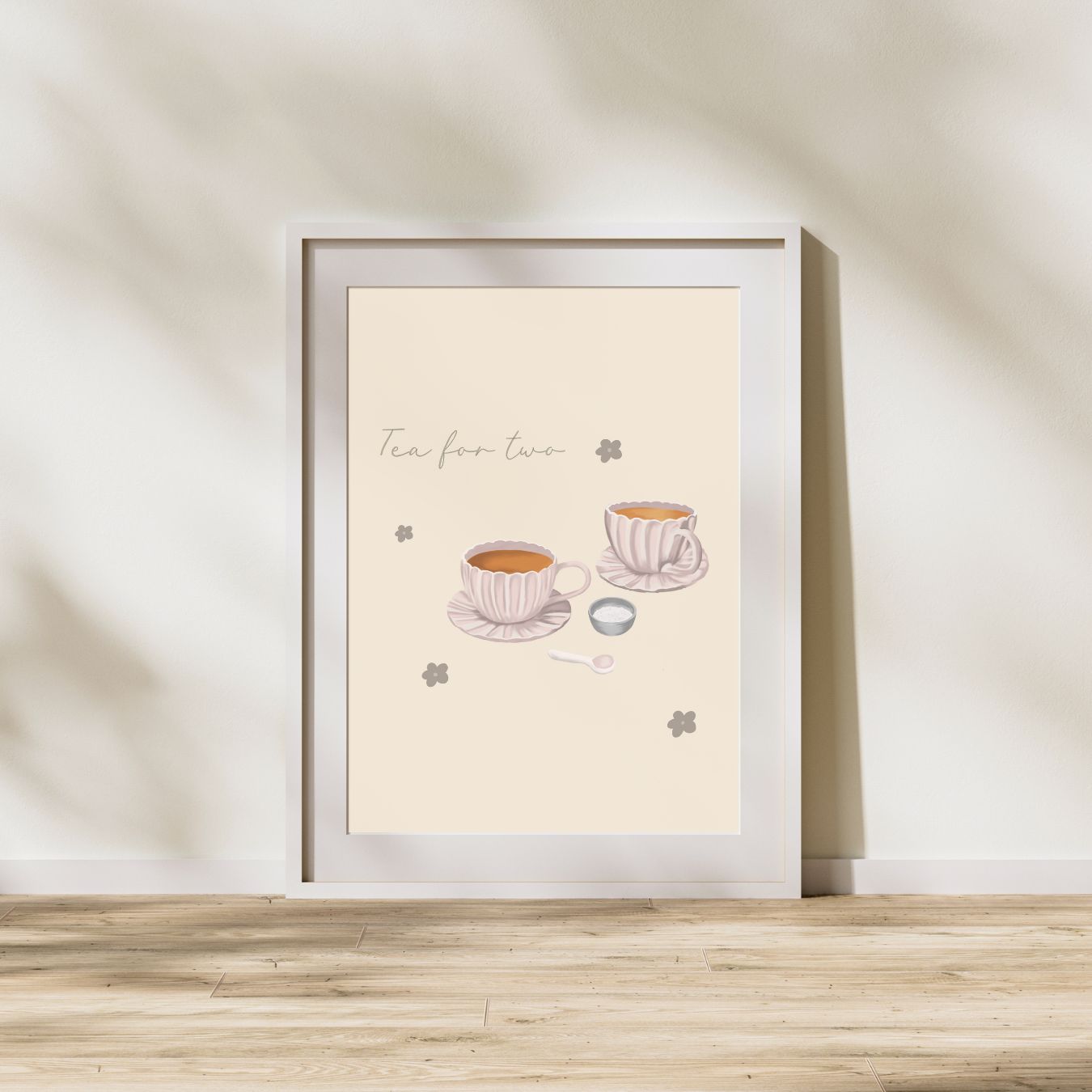 'Tea for two' Unframed Print