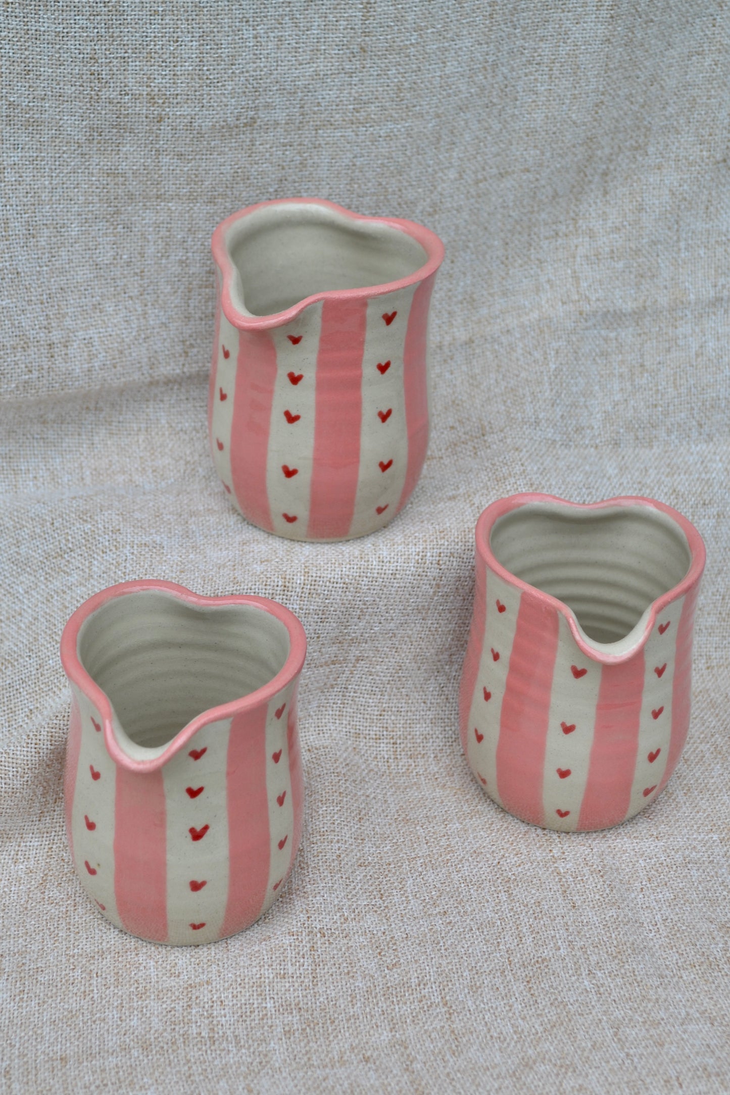 *Pre-Order* Milk Jug- Valentines stripe