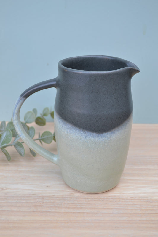 1 Pint Jug- Charcoal and Apple Blossom