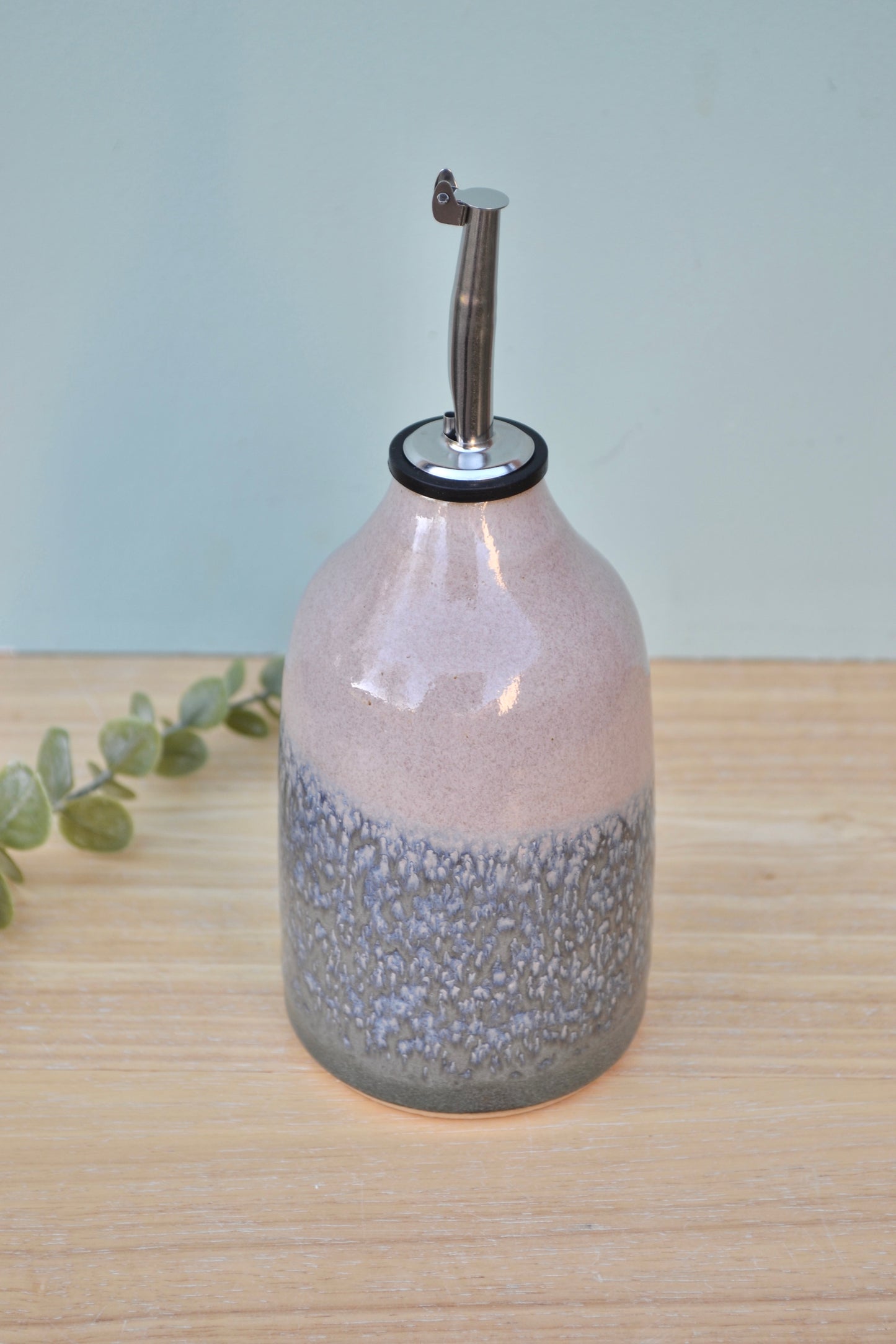 Oil Bottle small- Charcoal and Pink