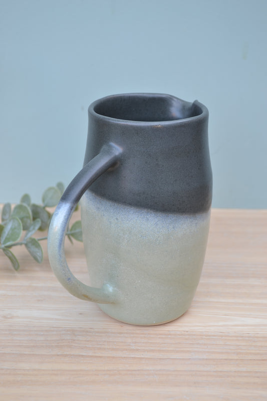1 Pint Jug- Charcoal and Apple Blossom