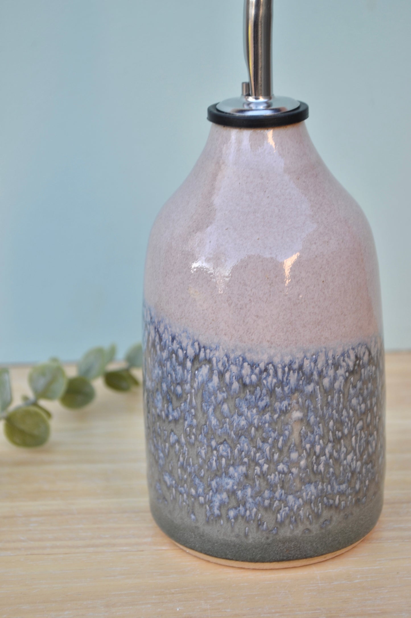 Oil Bottle small- Charcoal and Pink