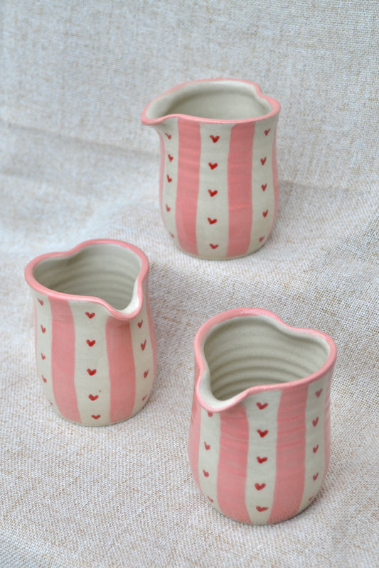 *Pre-Order* Milk Jug- Valentines stripe