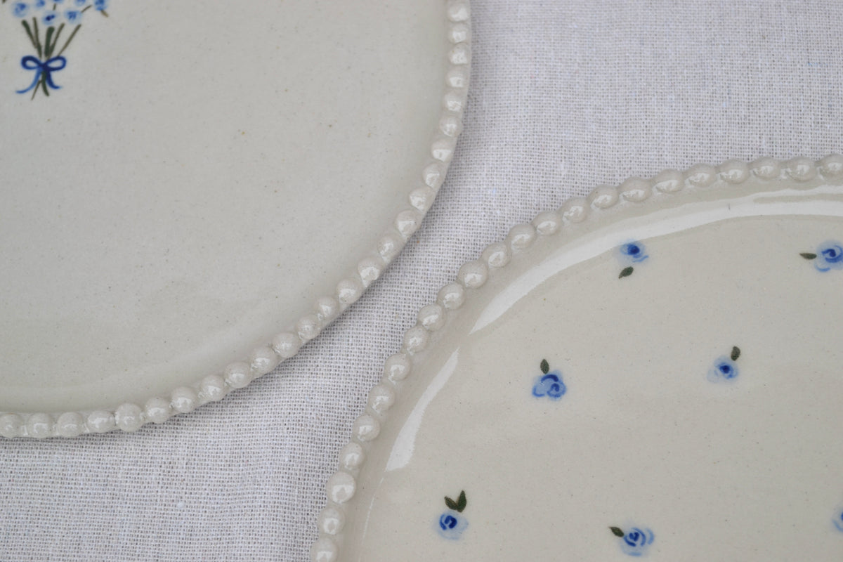 Small Dinner Plate- Blue Bouquet