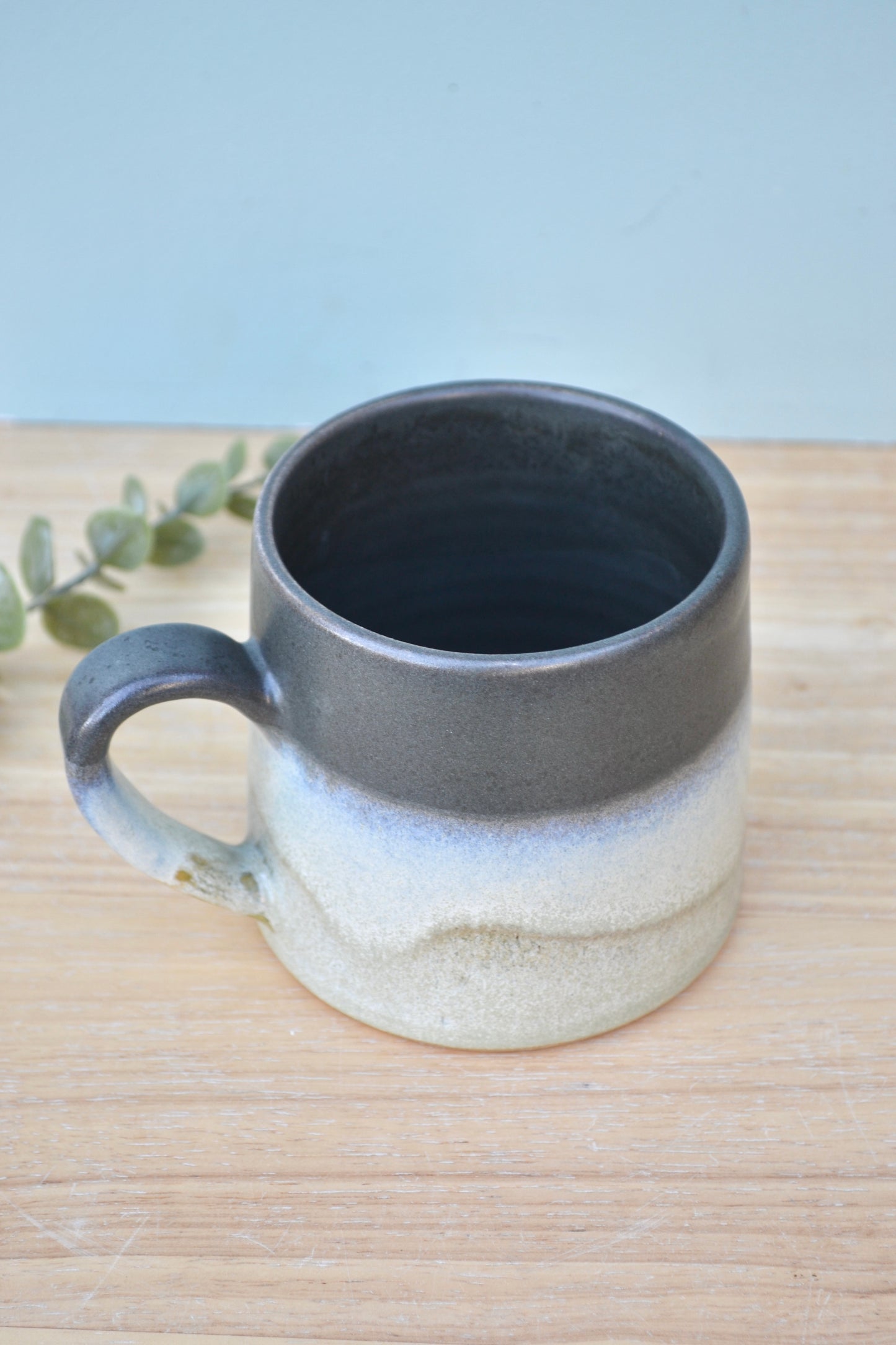 Mug- Charcoal and green