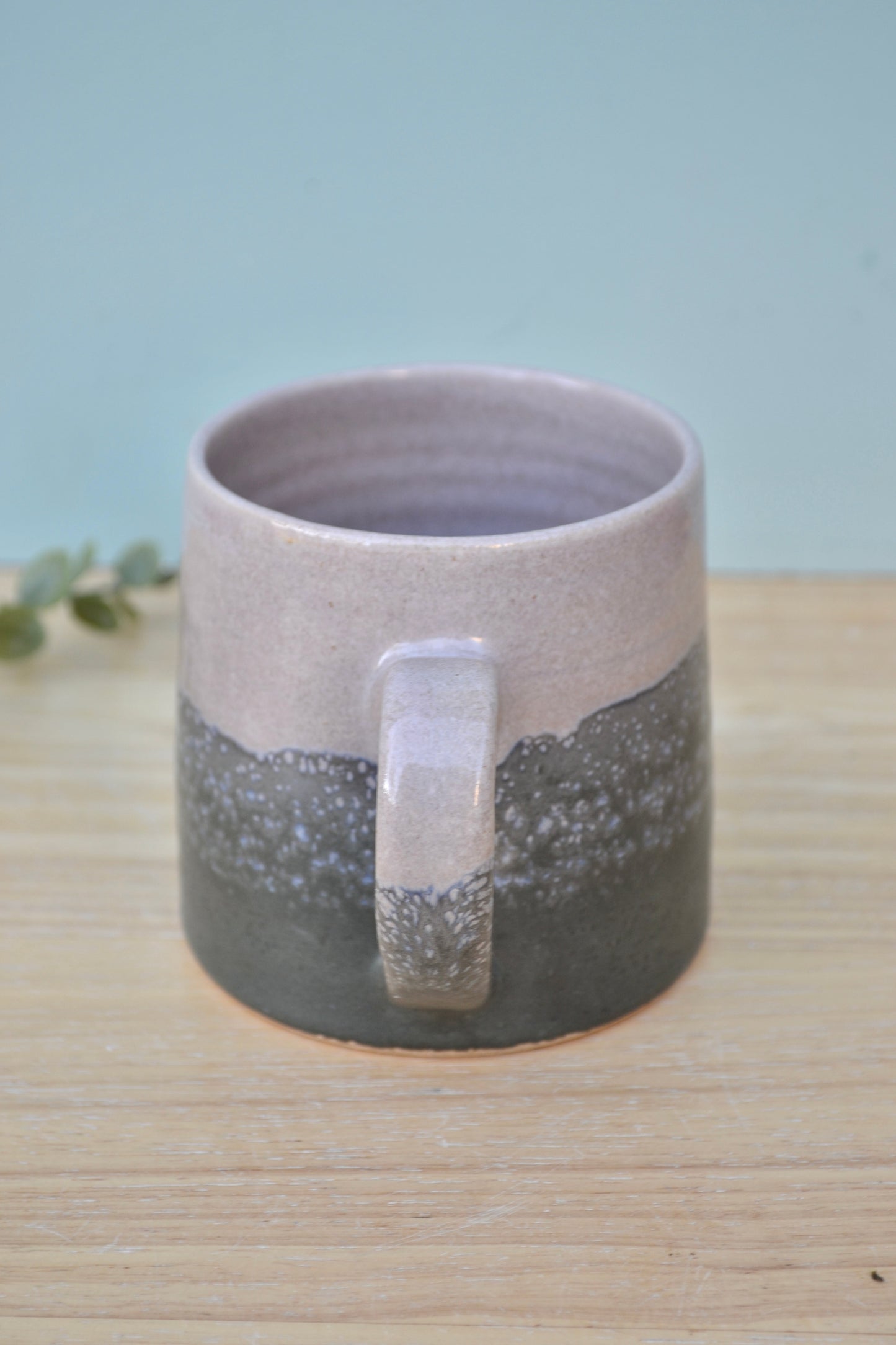 Mug- Charcoal and pink