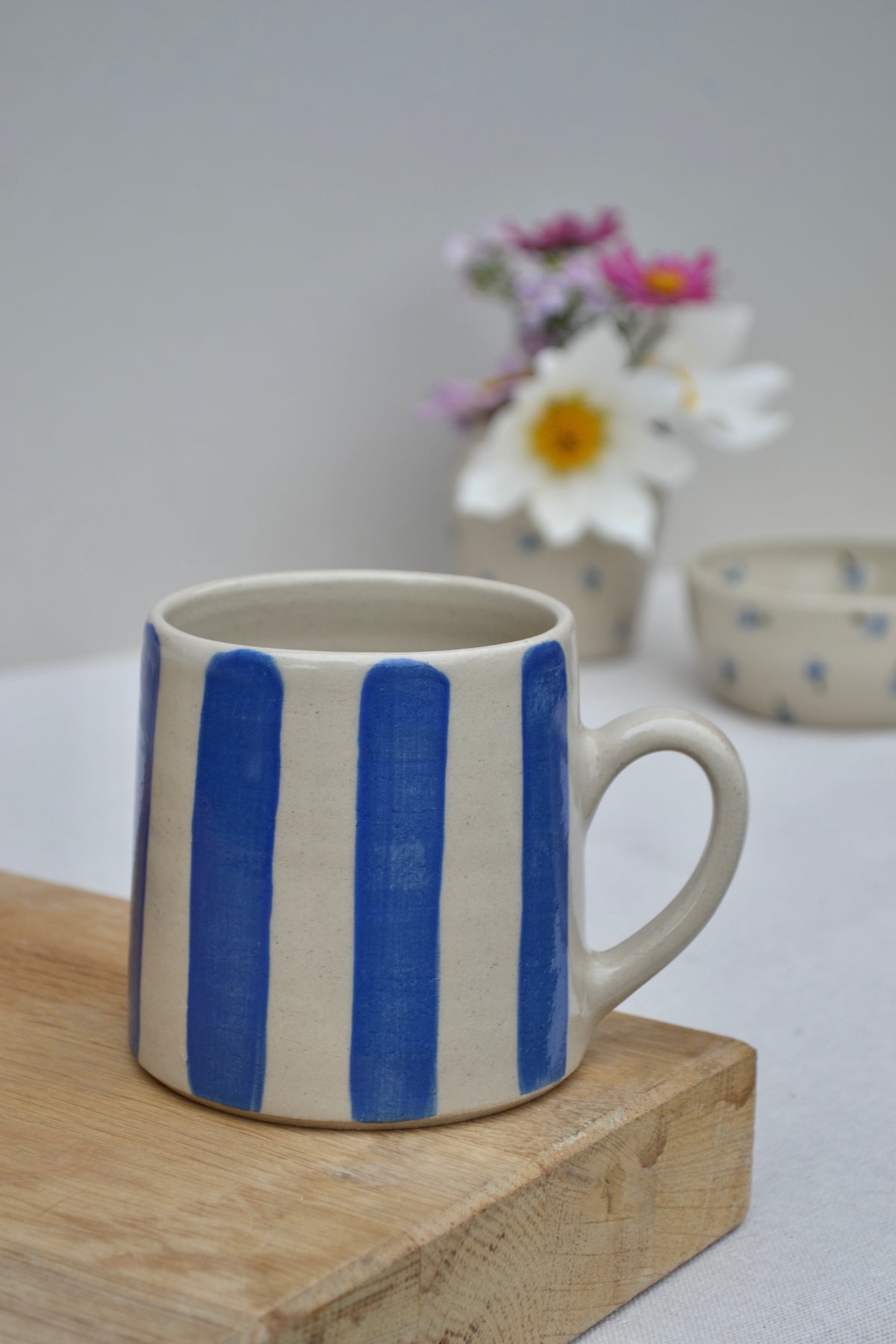 Large Mug- Blue Stripe