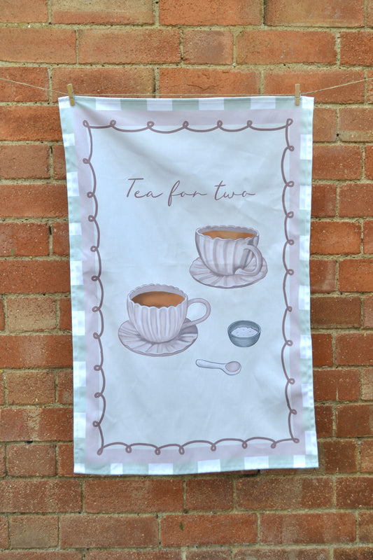 'Tea for Two' Tea Towel