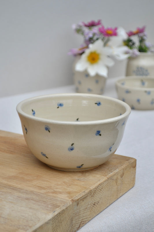 Cereal Bowl- Blue Floral