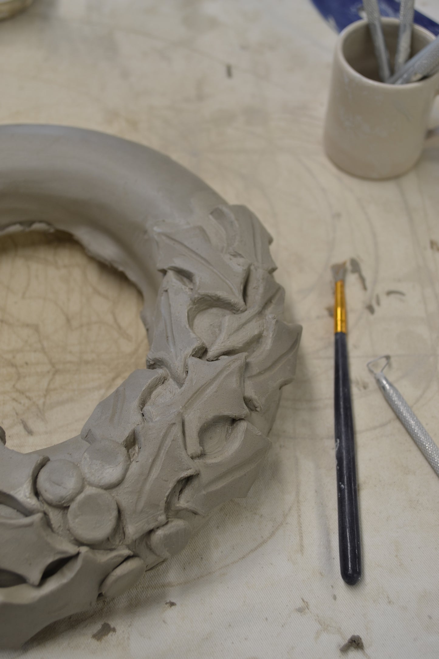 From Clay to Christmas Decor- Hand Built Ceramic Christmas Wreath Workshop | Saturday 6th December