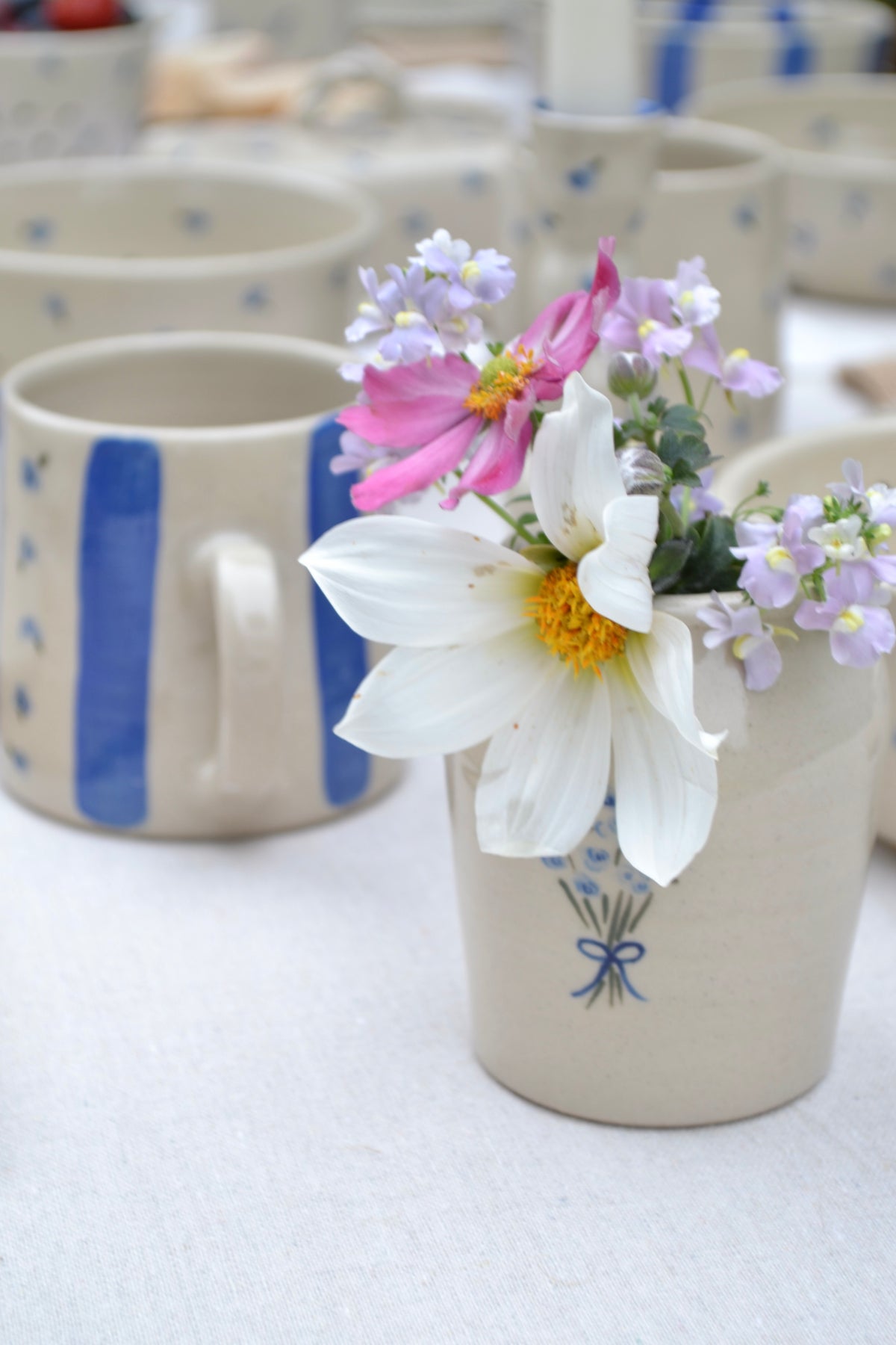 Bud Vase- Blue Bouquet