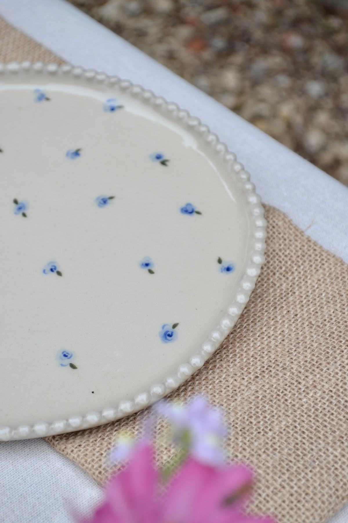 Dinner Plate- Blue Floral