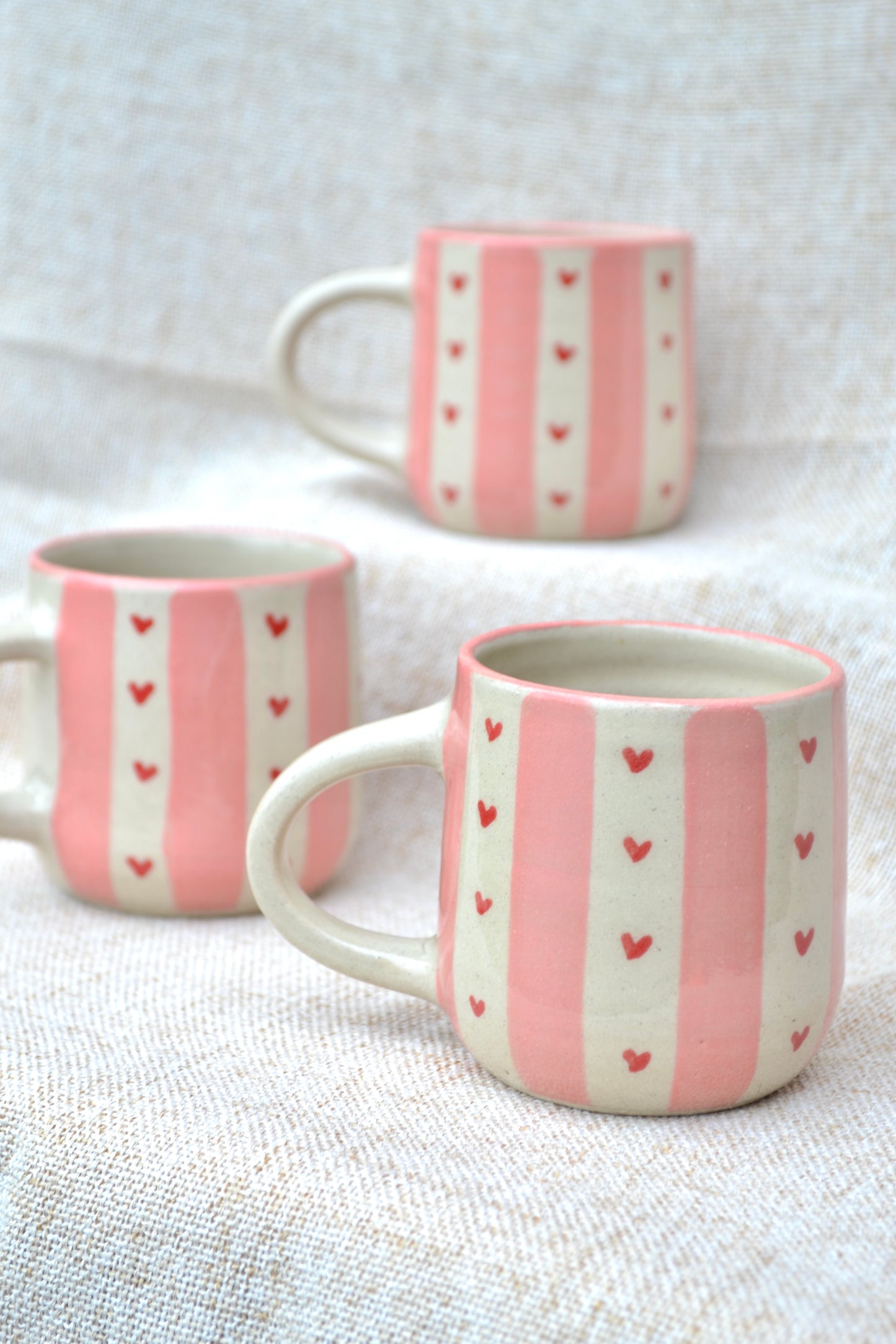*Pre Order* Espresso Cup- Valentines Stripe