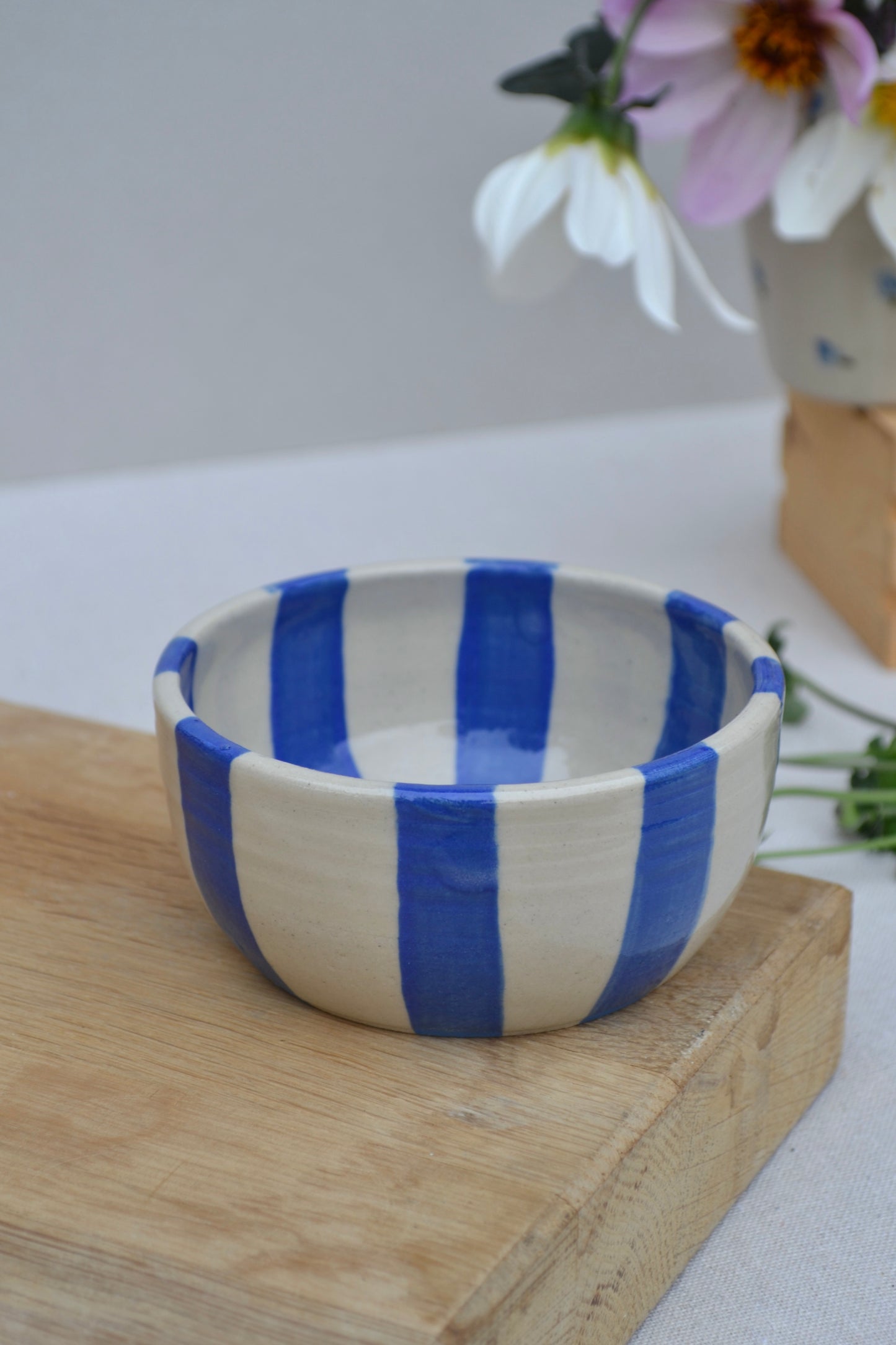 Dipping Bowl- Blue Stripe