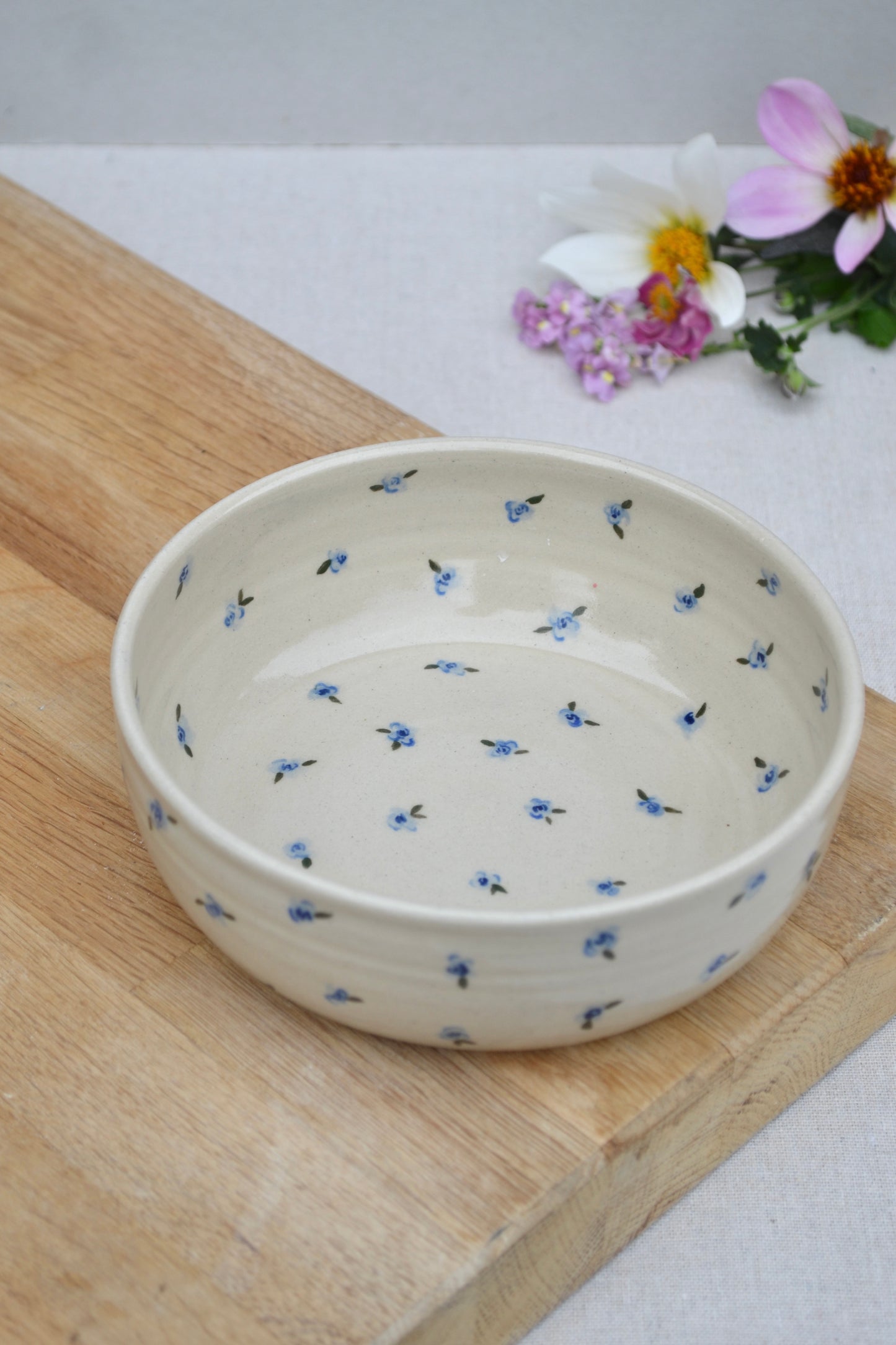 Pasta Bowl- Blue Floral