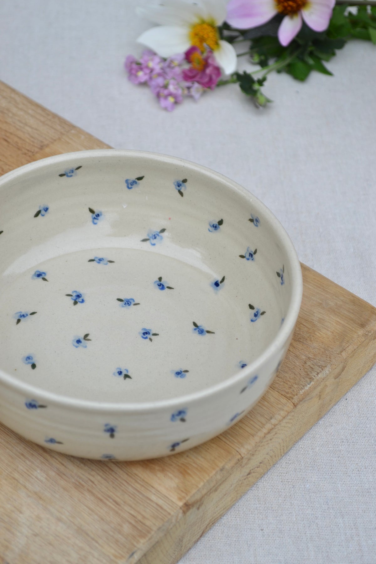 Pasta Bowl- Blue Floral