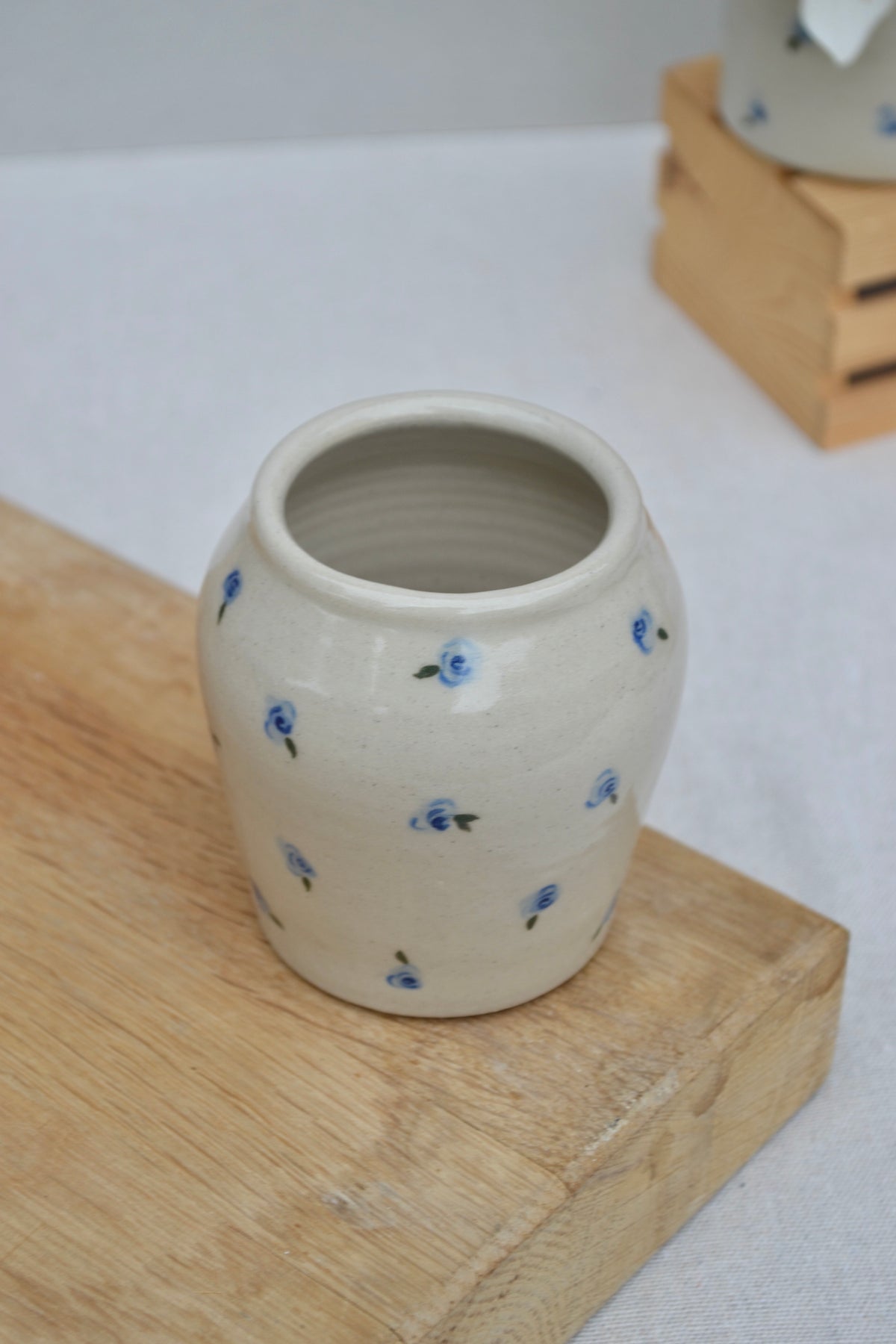 Bud Vase- Blue Floral