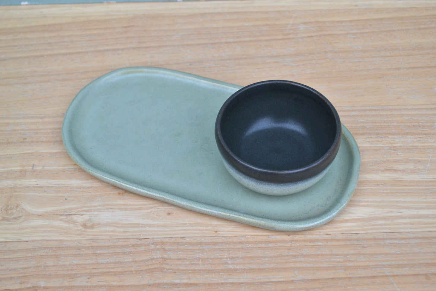 Oval Plate and Bowl Gift Set